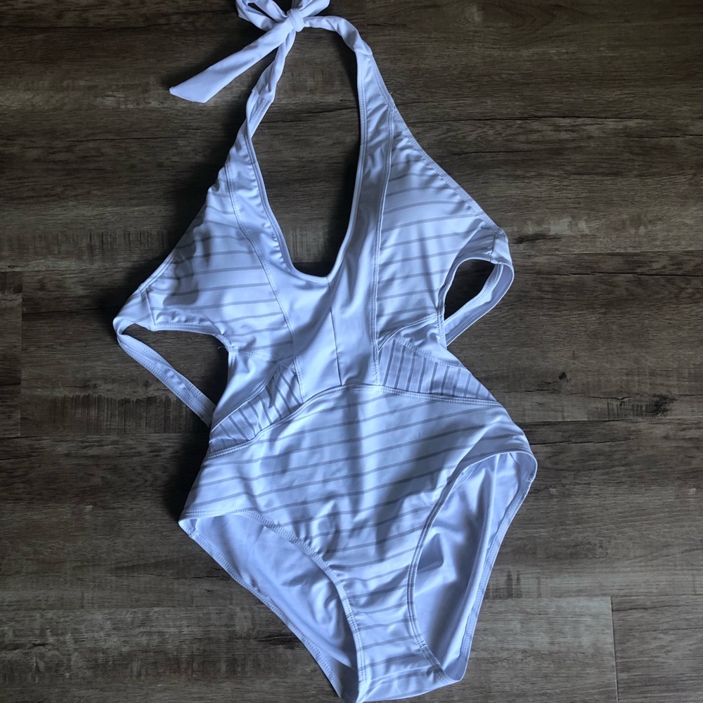 New one piece adorable white swimsuit